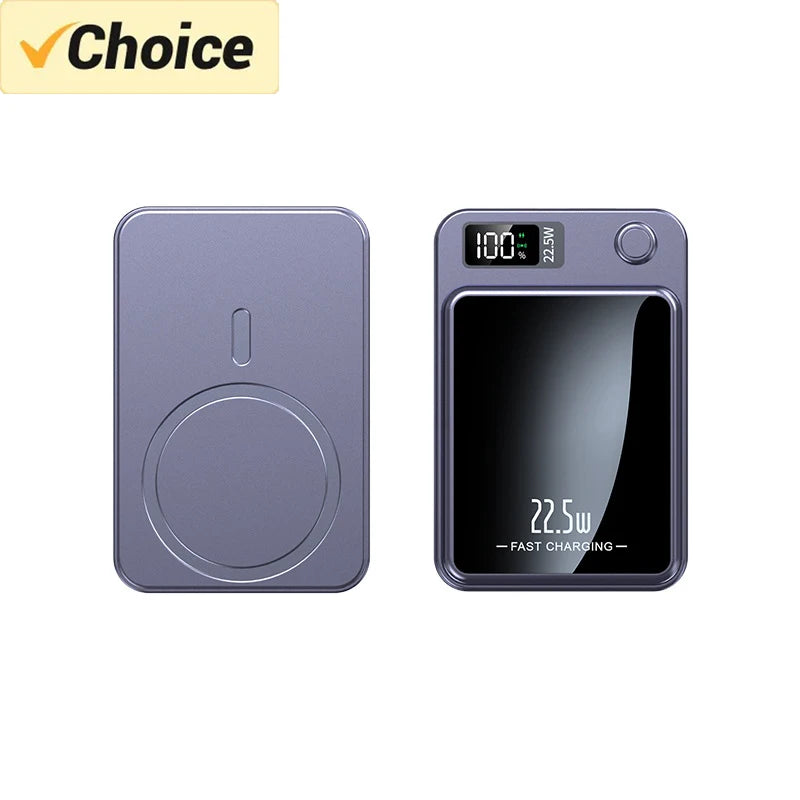 2024 New magnetic power bank 50000mAh large capacity wireless fast charging suitable for iPhone12 13 14 15 Huawei Xiaomi Samsung